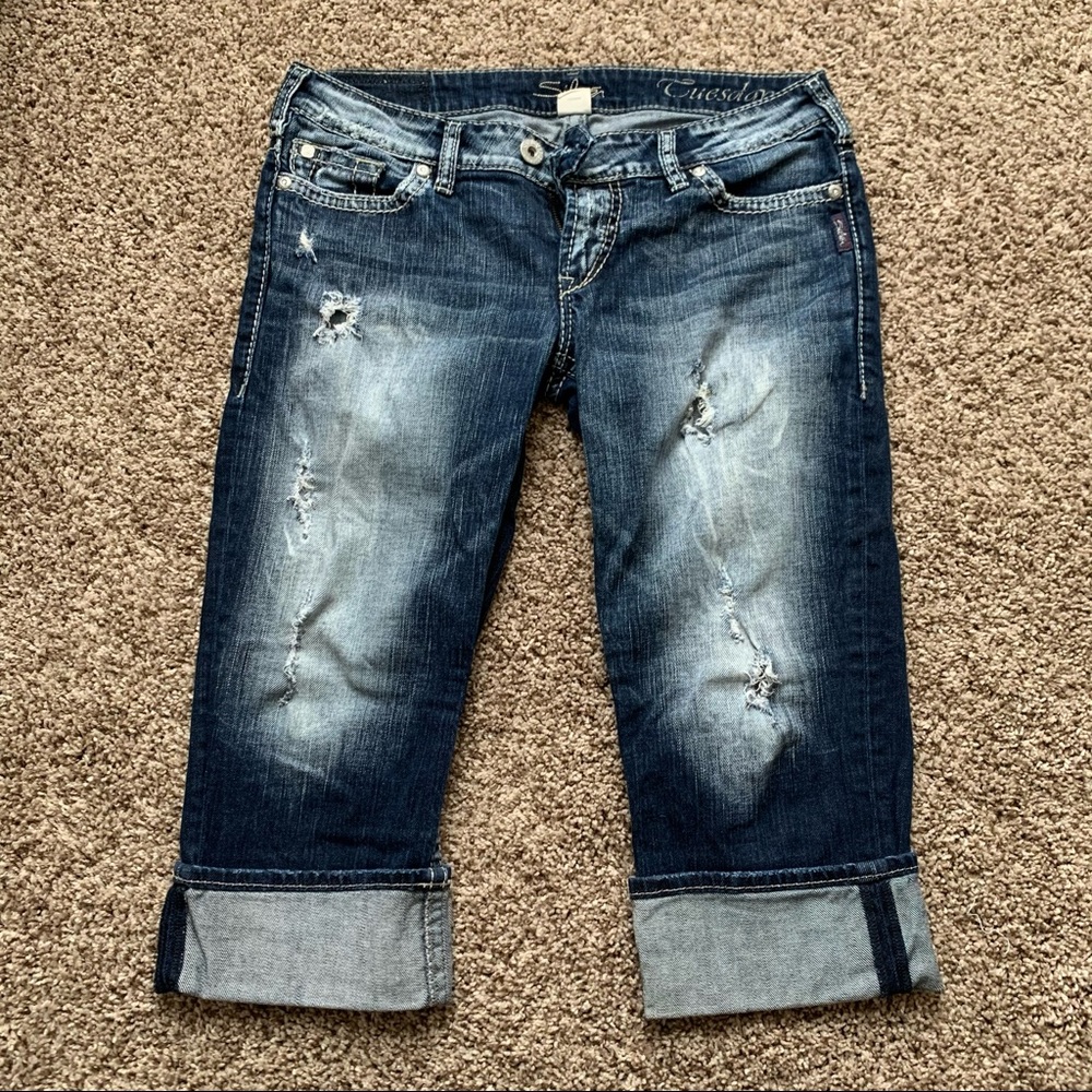 Silver Capris